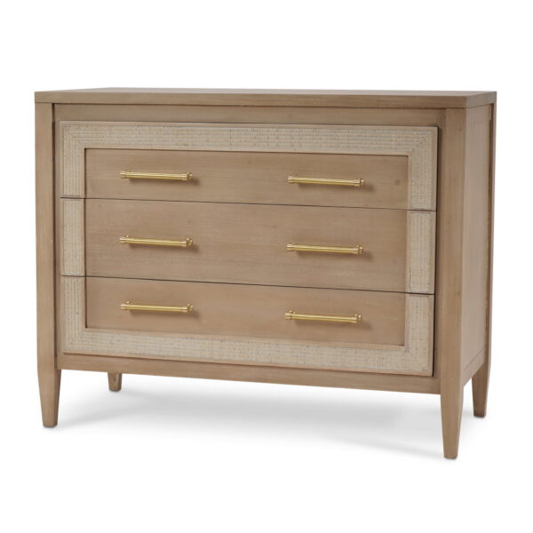 Bramble 76556 Belgravia 3 Drawer Dresser w/ Rattan