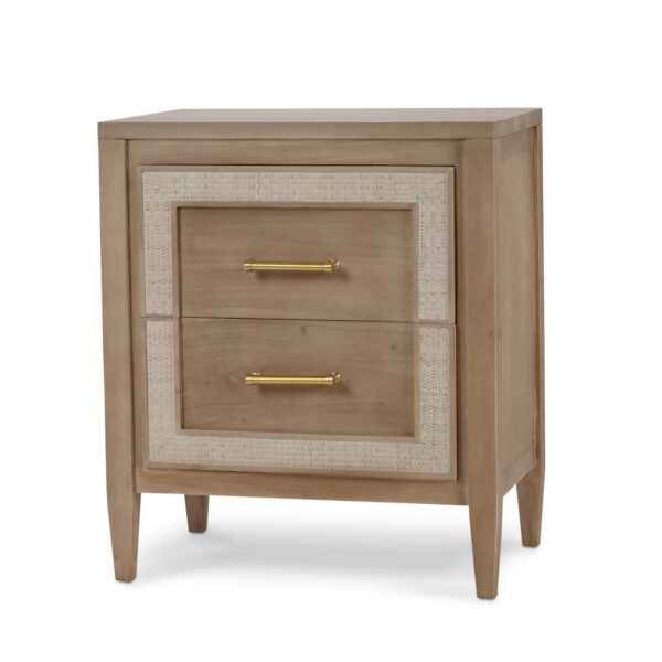 Bramble 76558 Belgravia Bedside Table w/ Rattan