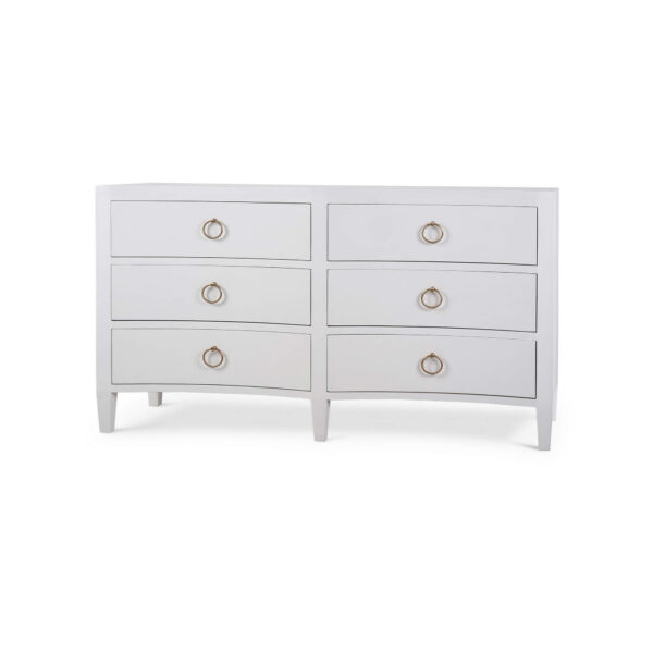 Bramble 76585 Mornington Linen Wrapped 6 Drawer Dresser
