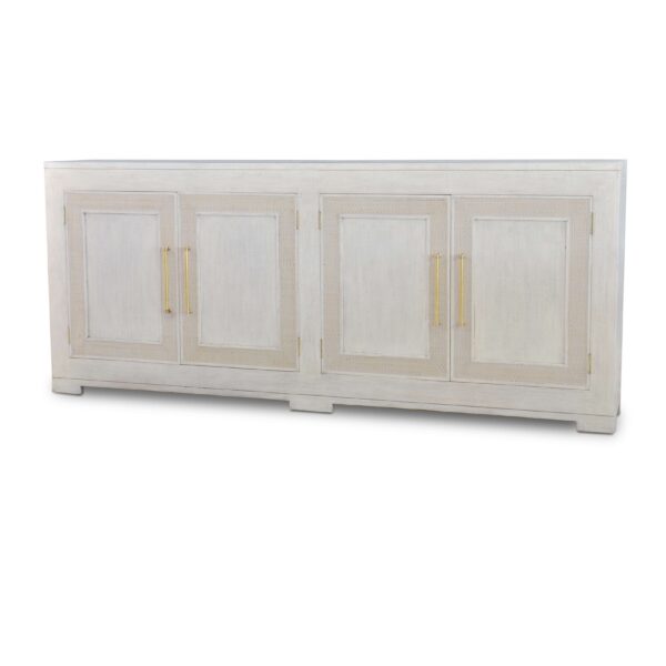 Bramble 76593 Fleet 4 Door Sideboard w/ Rattan
