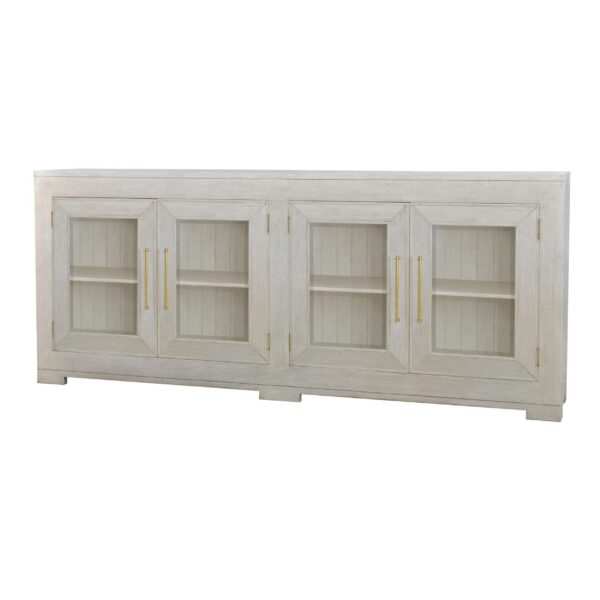 Bramble 76622 Fleet 4 Door Sideboard w/ Glass