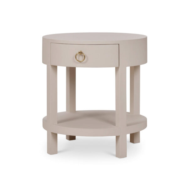 Bramble 76641 Milan Linen Wrapped Side Table