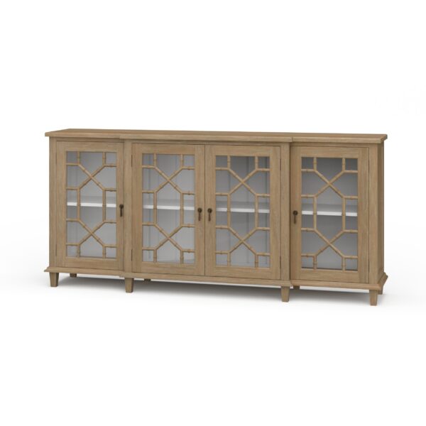 Bramble 76769 Grosvenor Credenza w/ All Glass Door