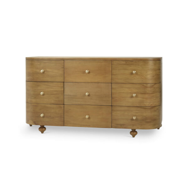 Bramble 76822 Fenchurch Solid Wood 9 Drawer Dresser