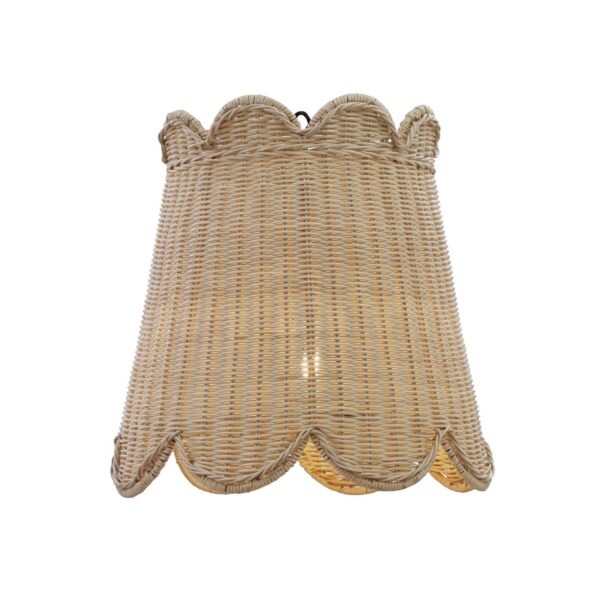 Bramble 28554 Scalloped Rattan Pendant