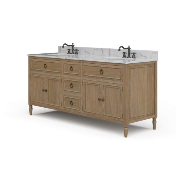 Bramble 28593 Cholet Double Vanity w/ Sink & Marble Top