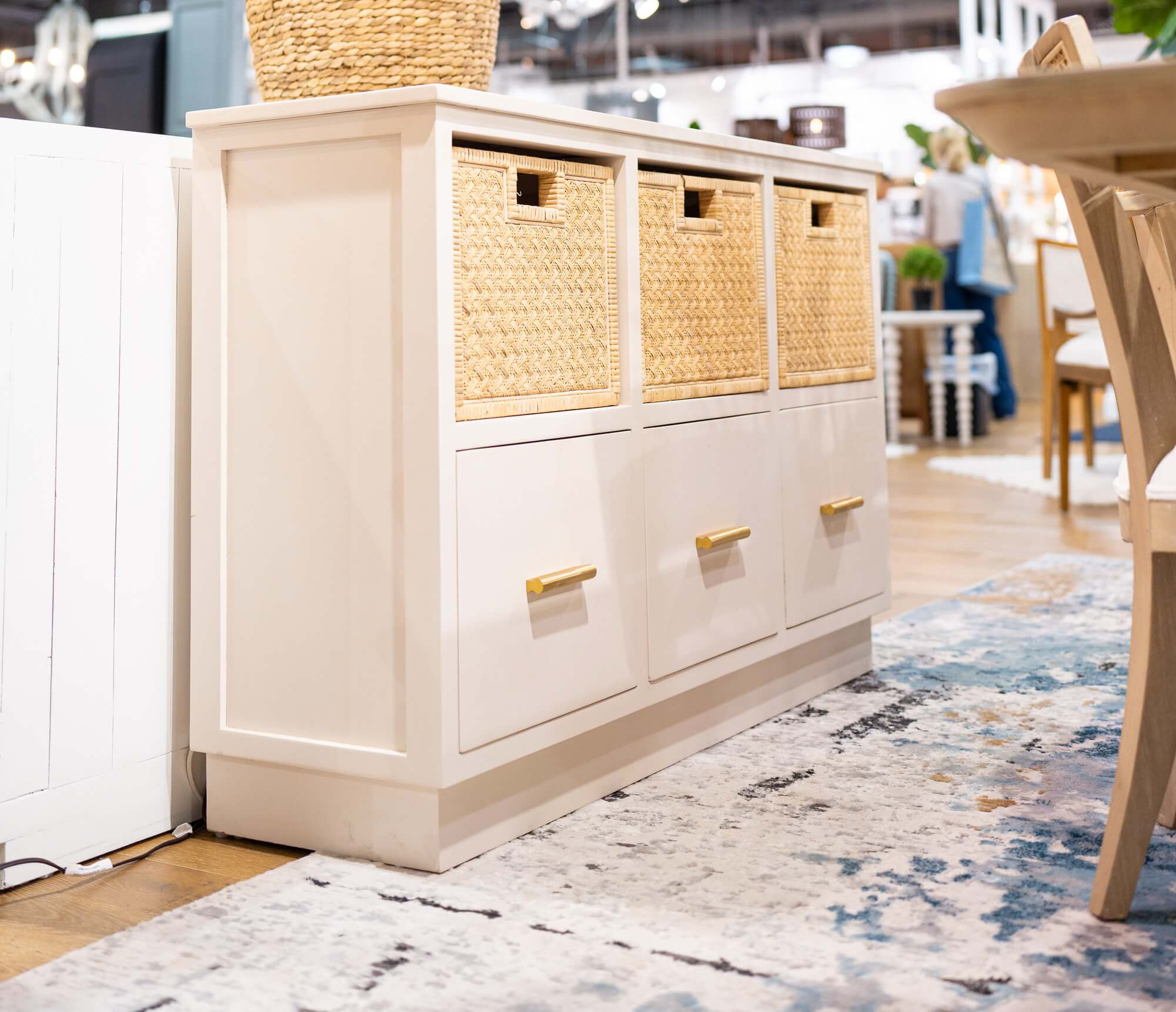 Bramble 28695 Dakota Storage Unit w/ 3 Drawers & Rattan Baskets Bramble 28695 Dakota Storage Unit w/ 3 Drawers & Rattan Baskets