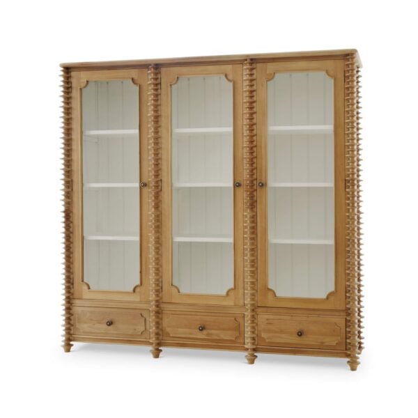 Bramble 28706 Milano Bookcase w/ 3 Glass Doors