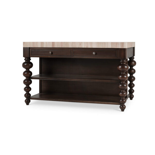 Bramble 28808 Soluna Kitchen Island w/ Butcher Block