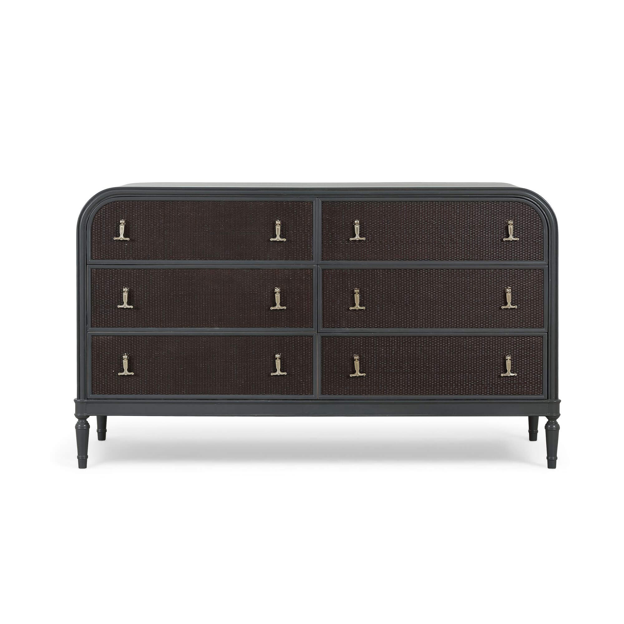 Bramble 29117 Langford 6 Drawer Dresser w/ Rattan Bramble 29117 Langford 6 Drawer Dresser w/ Rattan