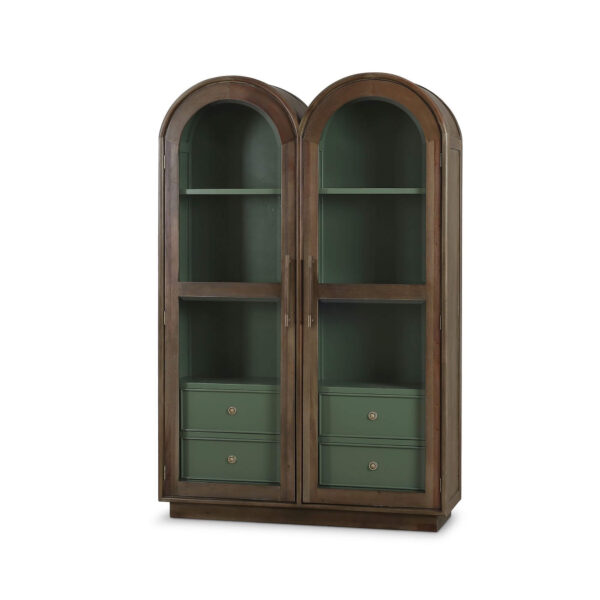 Bramble 29127 Vannes Double Dome Display Cabinet w/ Glass Doors