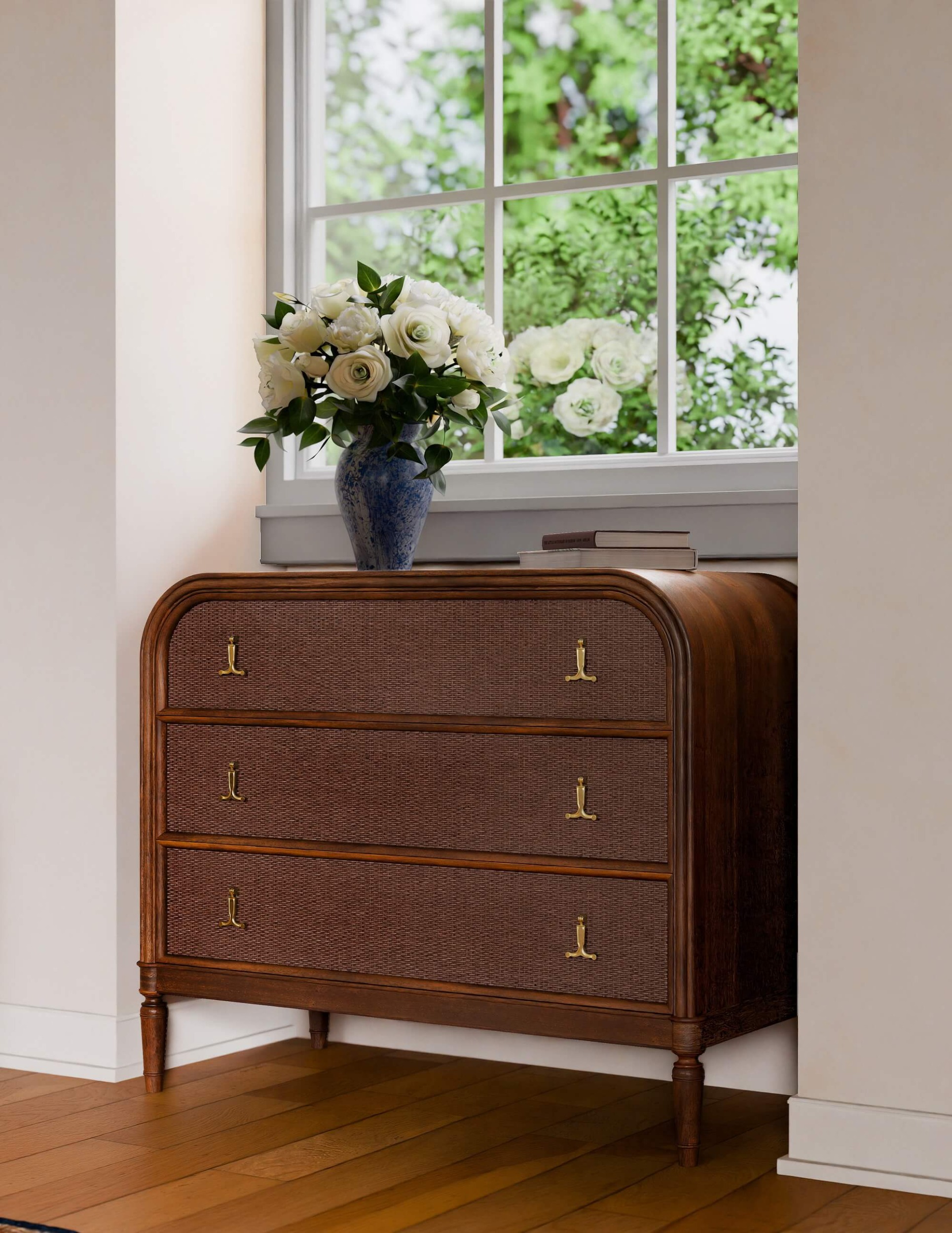 Bramble 29148 Langford 3 Drawer Dresser w/ Rattan Bramble 29148 Langford 3 Drawer Dresser w/ Rattan