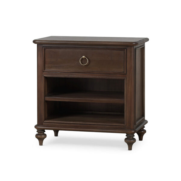 Bramble 29174 Savannah Bedside Table w/ Open Shelf