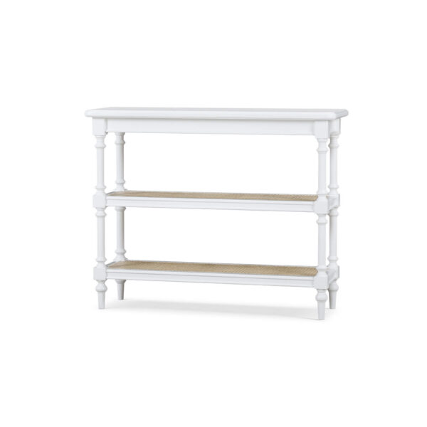 Bramble 28985 Palmetto Console Table w/ 2 Rattan Shelves