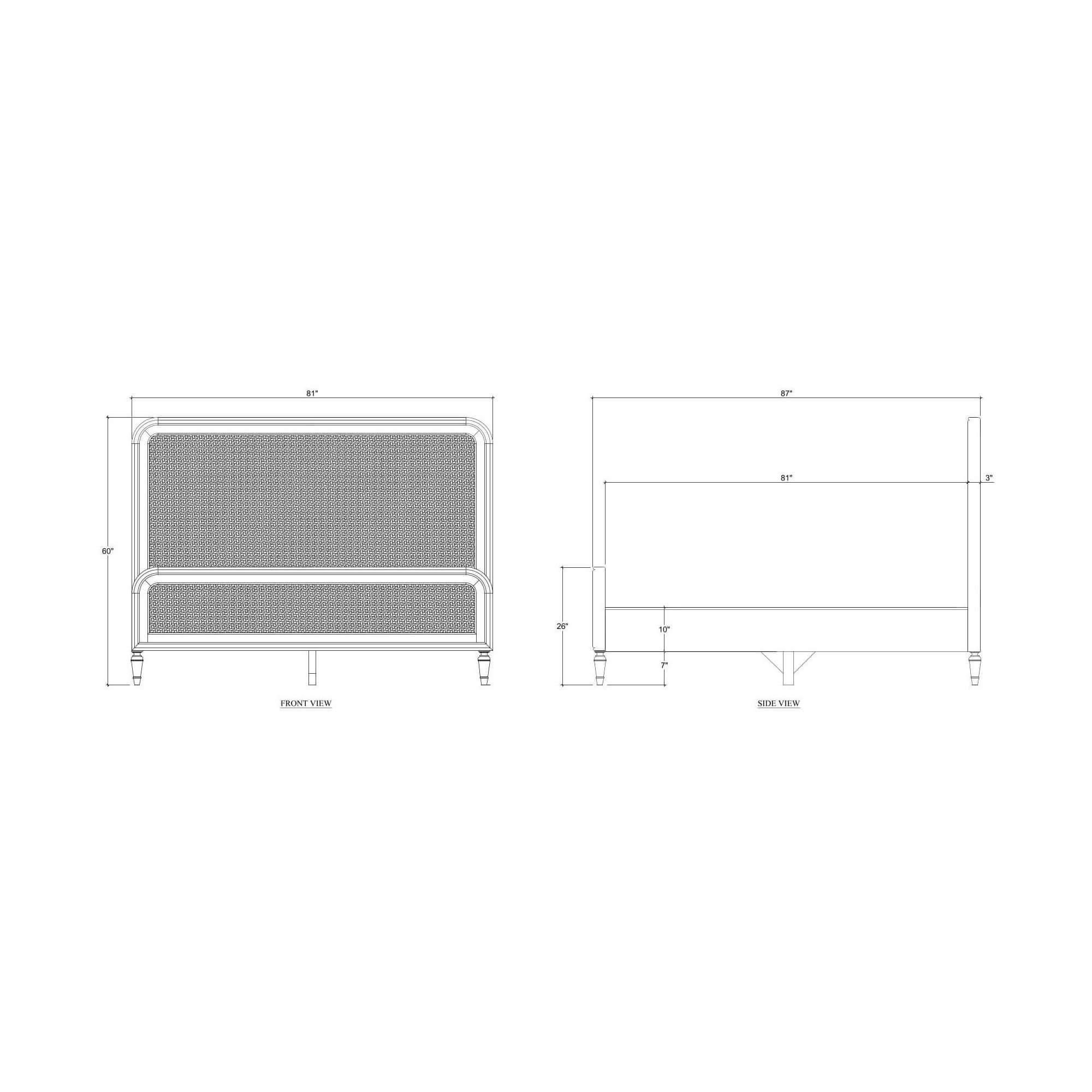 Bramble 29094 Langford Upholstered Bed King Bramble 29094 Langford Upholstered Bed King