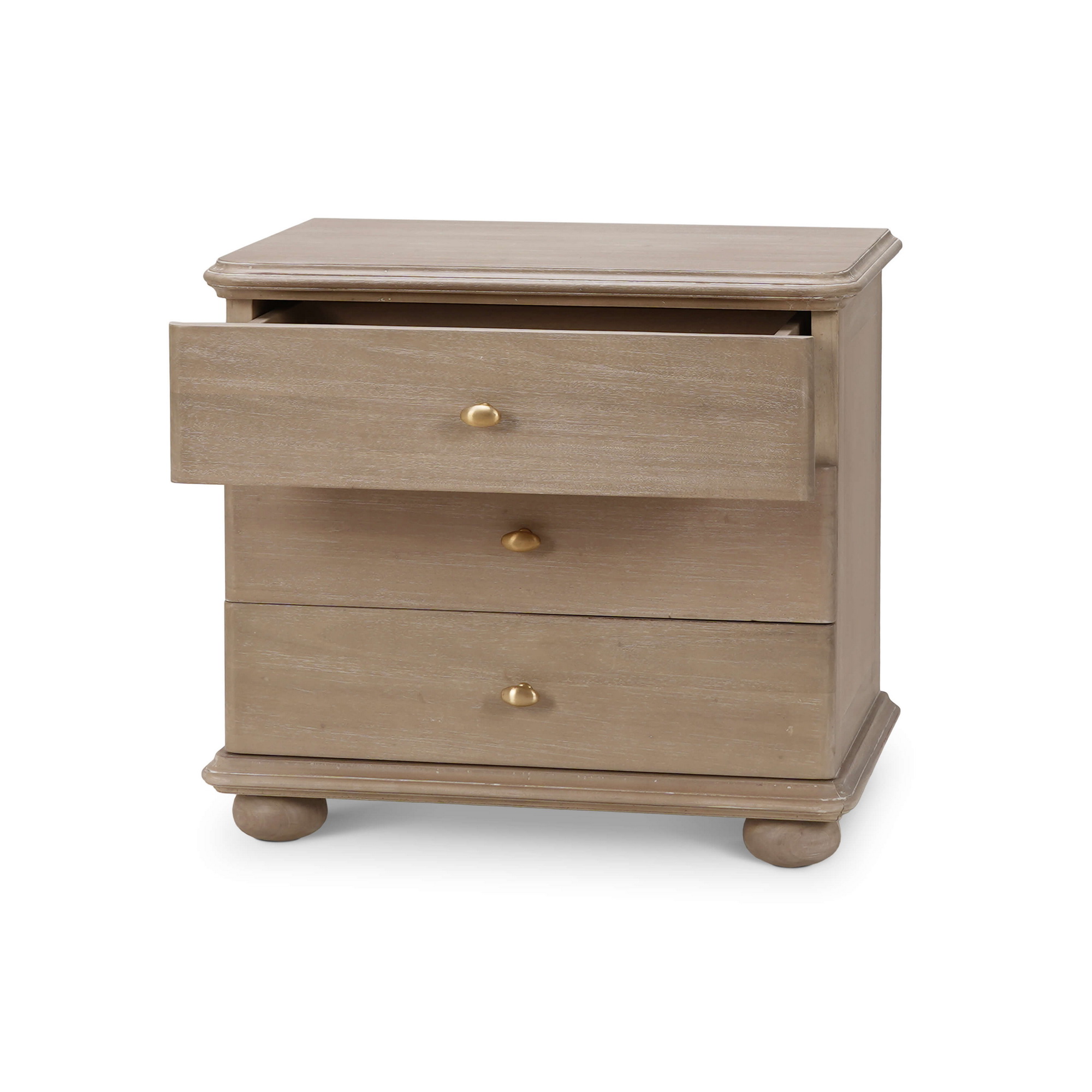Bramble 28411 Luna 3 Drawer Bedside Table Bramble 28411 Luna 3 Drawer Bedside Table