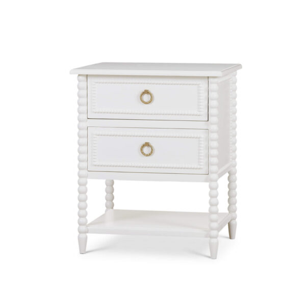 Bramble 28423 Cholet 2 Drawer Bedside Table w/ Shelf