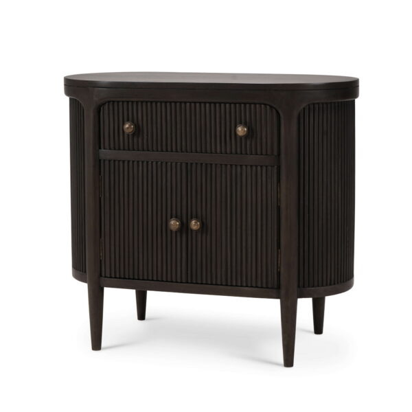 Bramble 28480 Regent Bedside Table w/ Doors w/ Round Pull Knobs