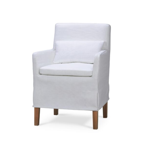 Bramble 27884 Bilboa Slipcovered Arm Dining Chair