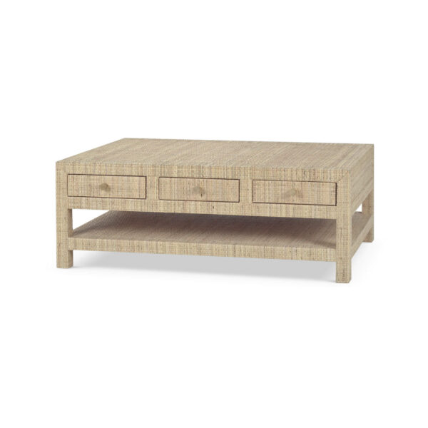 Bramble 27976 Kagu 6 Drawer Coffee Table w/ Rattan