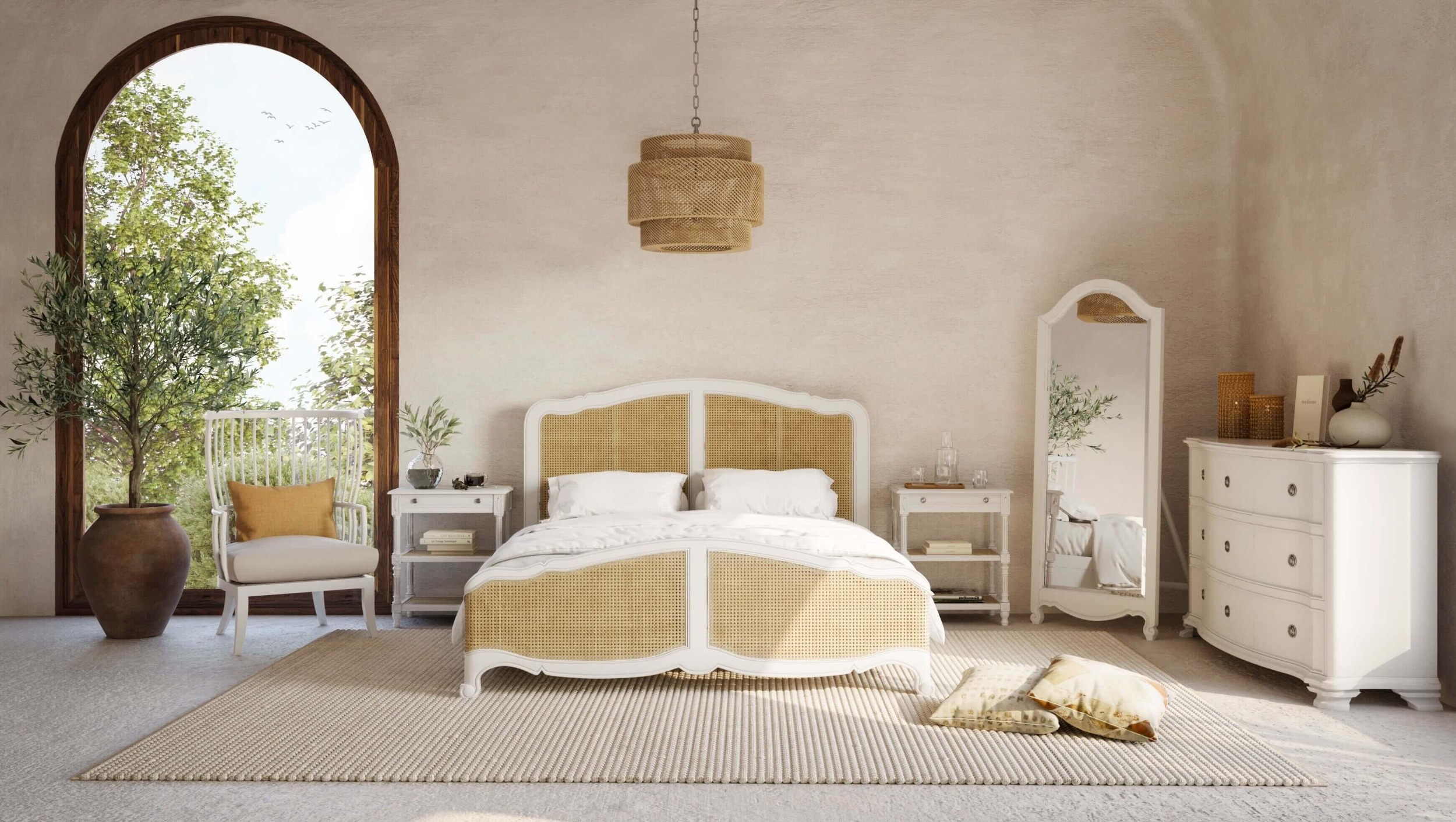 Bramble 28025 Covington Rattan Bed King Bramble 28025 Covington Rattan Bed King