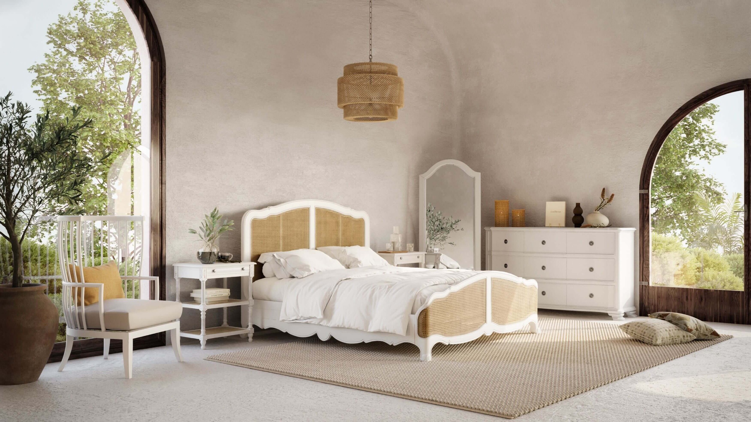 Bramble 28025 Covington Rattan Bed King Bramble 28025 Covington Rattan Bed King