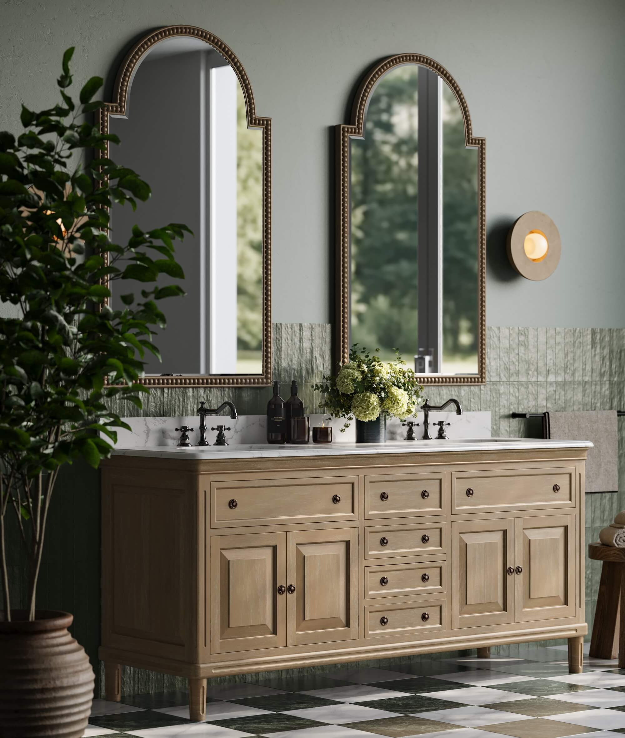 Bramble 28089 Cholet Curve Mirror Bramble 28089 Cholet Curve Mirror