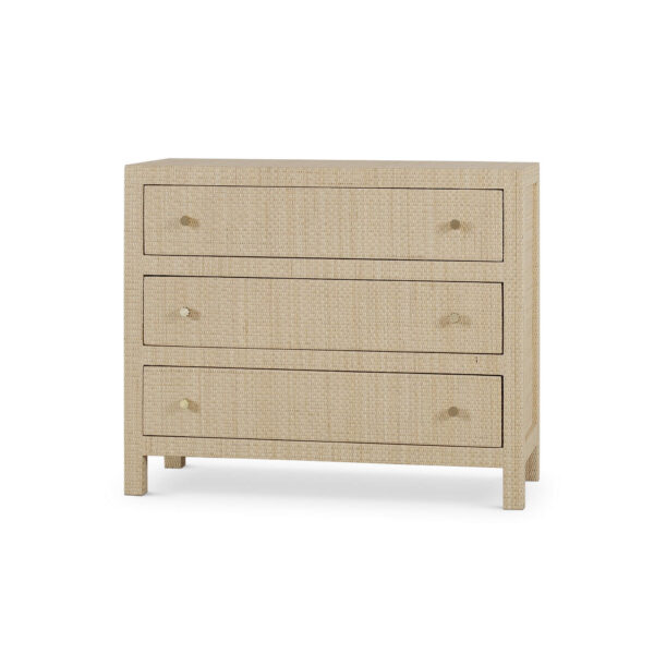 Bramble 28184 Kagu 3 Drawer Dresser w/ Rattan