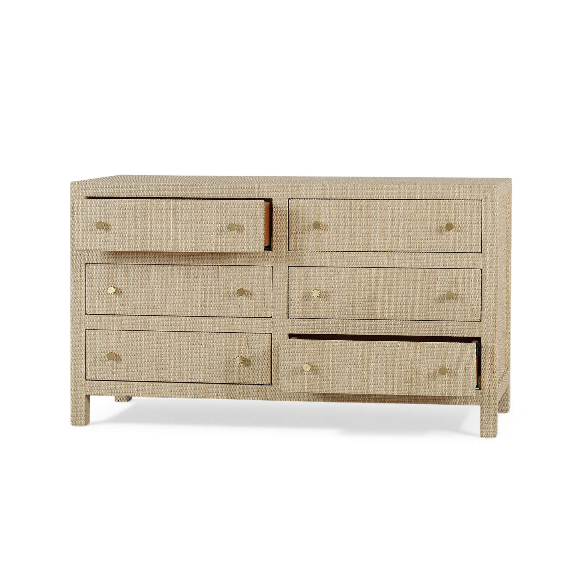 Bramble 28185 Kagu 6 Drawer Dresser w/ Rattan Bramble 28185 Kagu 6 Drawer Dresser w/ Rattan
