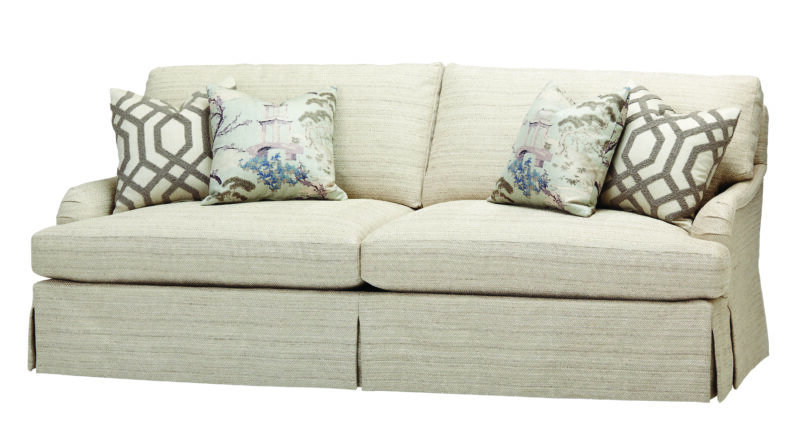 Massoud 4831 Emma Skirted Two Cushion Sofa Massoud 4831 Emma Skirted Two Cushion Sofa