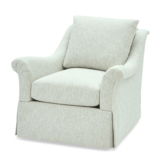 Massoud 1783 Grace Waterfall Skirted Chair