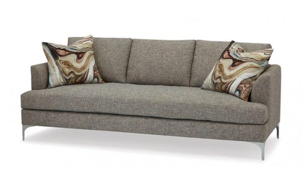 Massoud 2341 Lauren Chrome Bench Cushion Sofa
