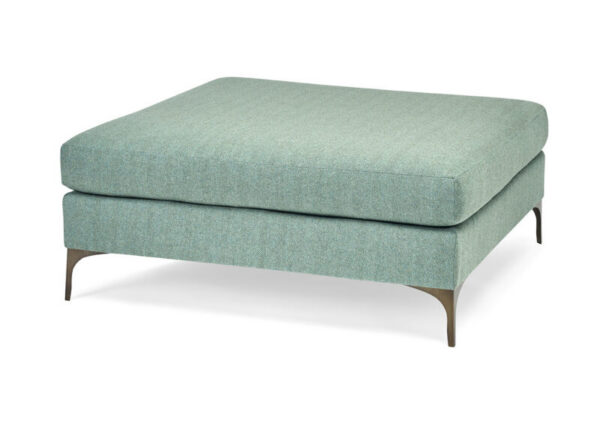 Massoud 707 Lauren Bronze Square Ottoman