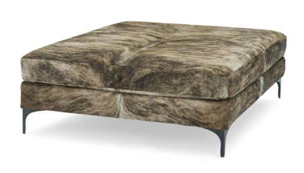 Massoud 817 Lauren Iron Square Ottoman