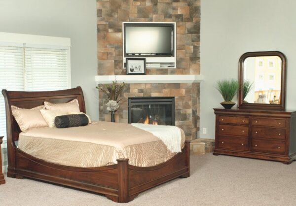 Yutzy 92107 Bordeaux Twin Sleigh Bed