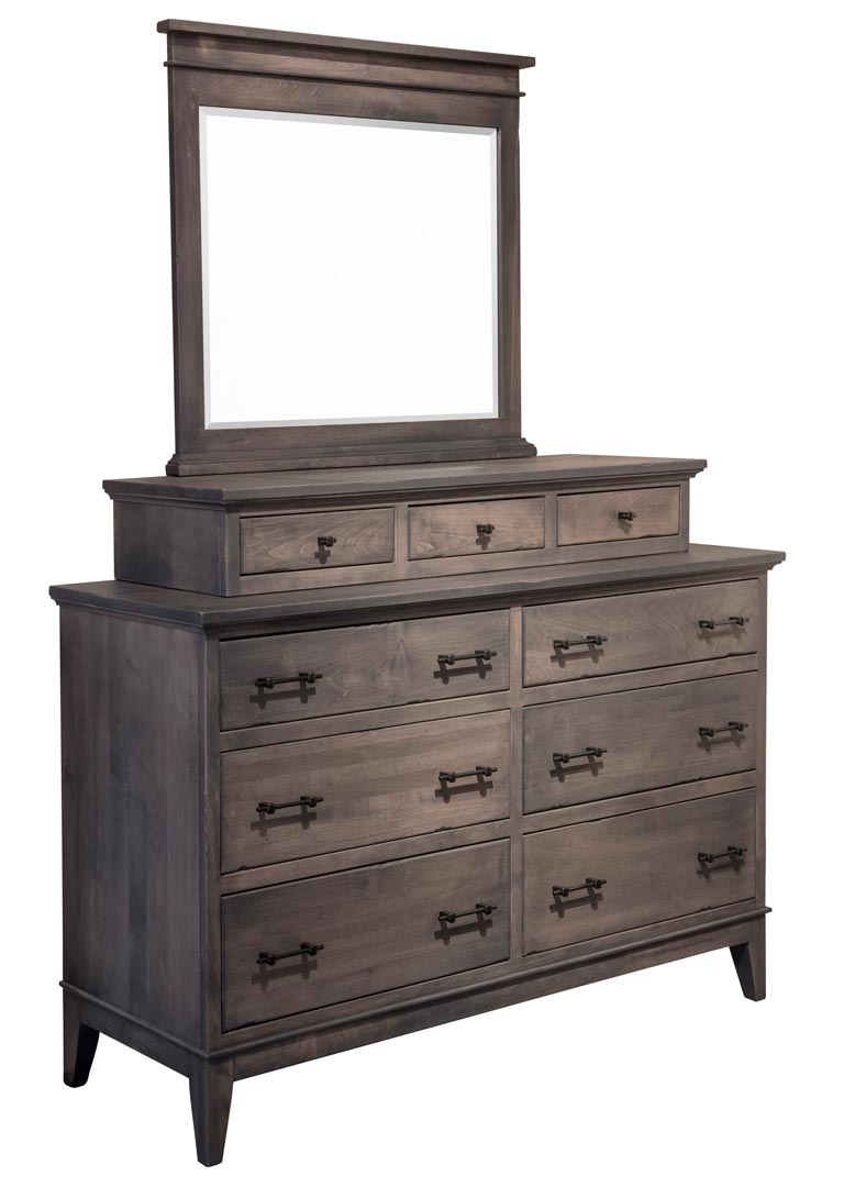 Yutzy 1965 Cortland Mirror For High Dresser with 3 Drawer Unit Yutzy 1965 Cortland Mirror For High Dresser with 3 Drawer Unit