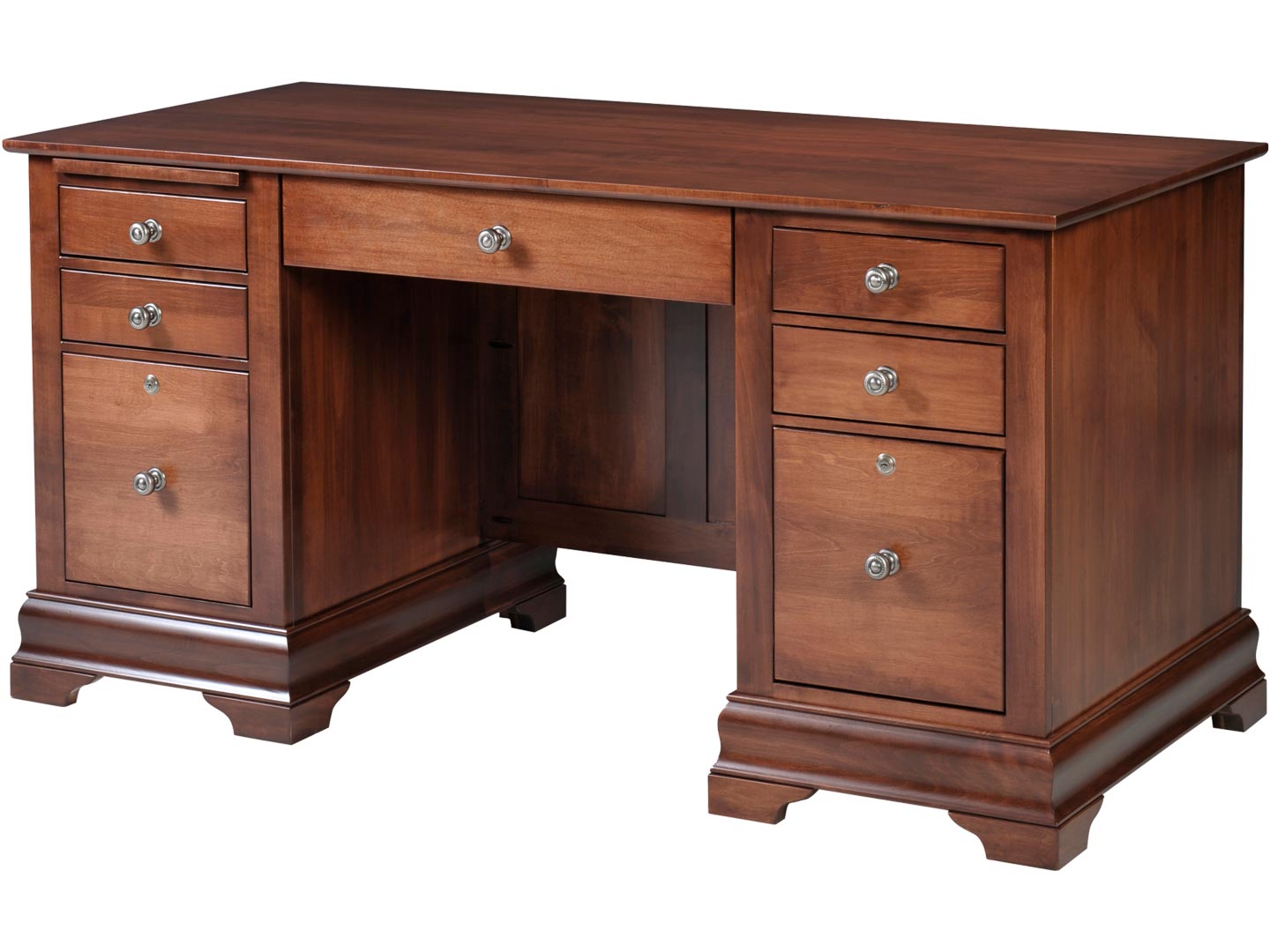 Yutzy 88014 Bordeaux Double Pedestal Jr Executive Desk Yutzy 88014 Bordeaux Double Pedestal Jr Executive Desk