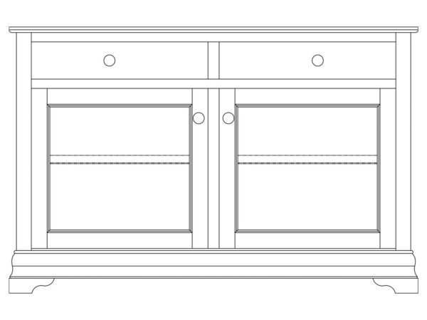 Yutzy 3001 Bordeaux Entertainment Console 2 Drawer 2 Door Yutzy 3001 Bordeaux Entertainment Console 2 Drawer 2 Door