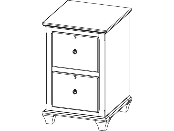 Yutzy 88422 Reminisce 2 Drawer File Cabinet