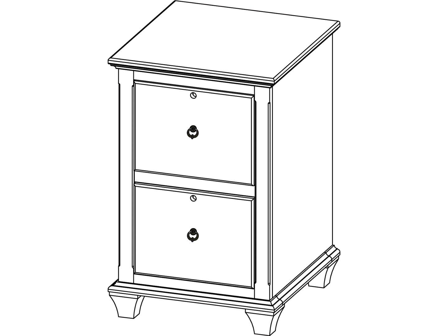 Yutzy 88422 Reminisce 2 Drawer File Cabinet Yutzy 88422 Reminisce 2 Drawer File Cabinet