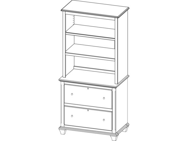 Yutzy 88423 Reminisce 2 Drawer Lateral File Cabinet