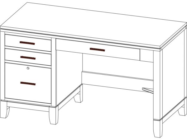 Yutzy 88501 Trieste Single Pedestal Credenza
