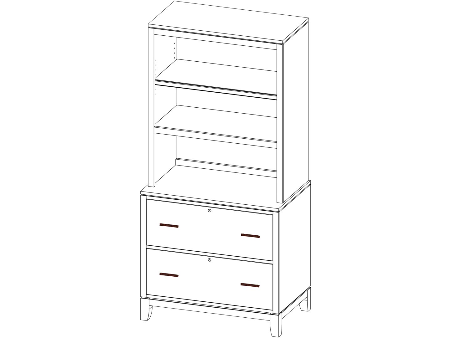 Yutzy 88523 Trieste 2 Drawer Lateral File Cabinet Yutzy 88523 Trieste 2 Drawer Lateral File Cabinet