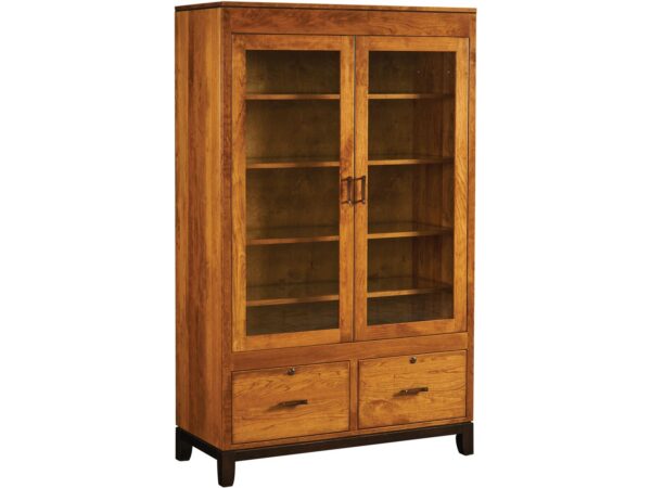 Yutzy 88547 Trieste Exec Bookcase W 2 File Drawers & Doors