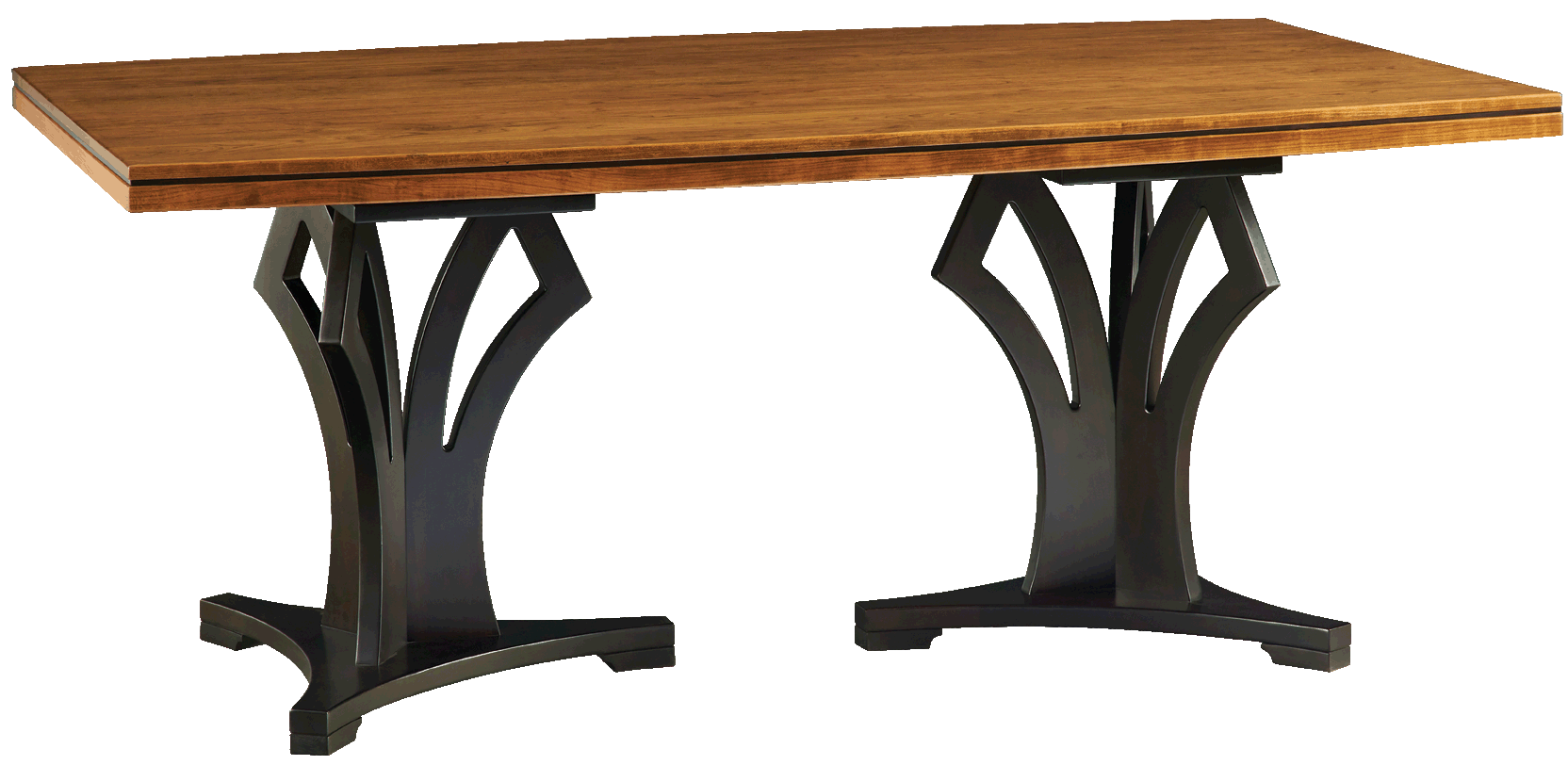 Yutzy 54-3866 38" x 66" Solid Top with Double Pedestal Yutzy 54-3866 38" x 66" Solid Top with Double Pedestal