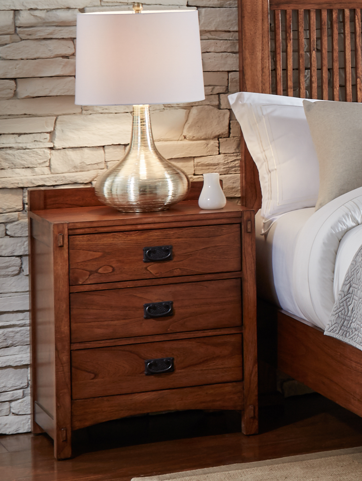 A-America MIHHA5750 Mission Hill Nightstand A-America MIHHA5750 Mission Hill Nightstand