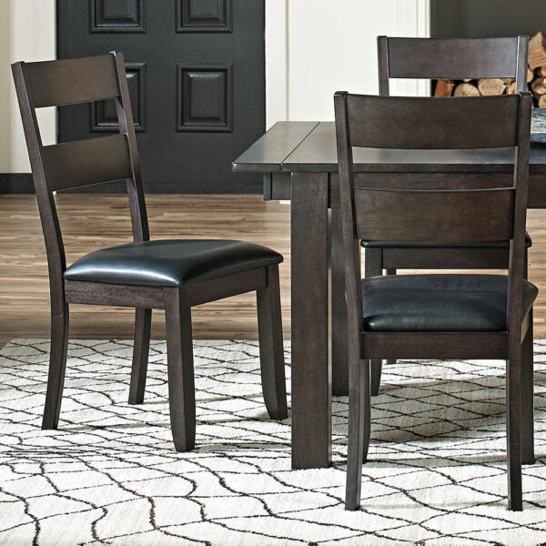 A-America MRPWG255K Mariposa Ladderback Side Chair With Uph. Seat