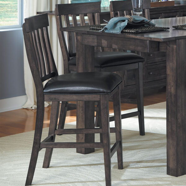 A-America MRPWG365K Mariposa Slatback Stool With Uph Seat A-America MRPWG365K Mariposa Slatback Stool With Uph Seat