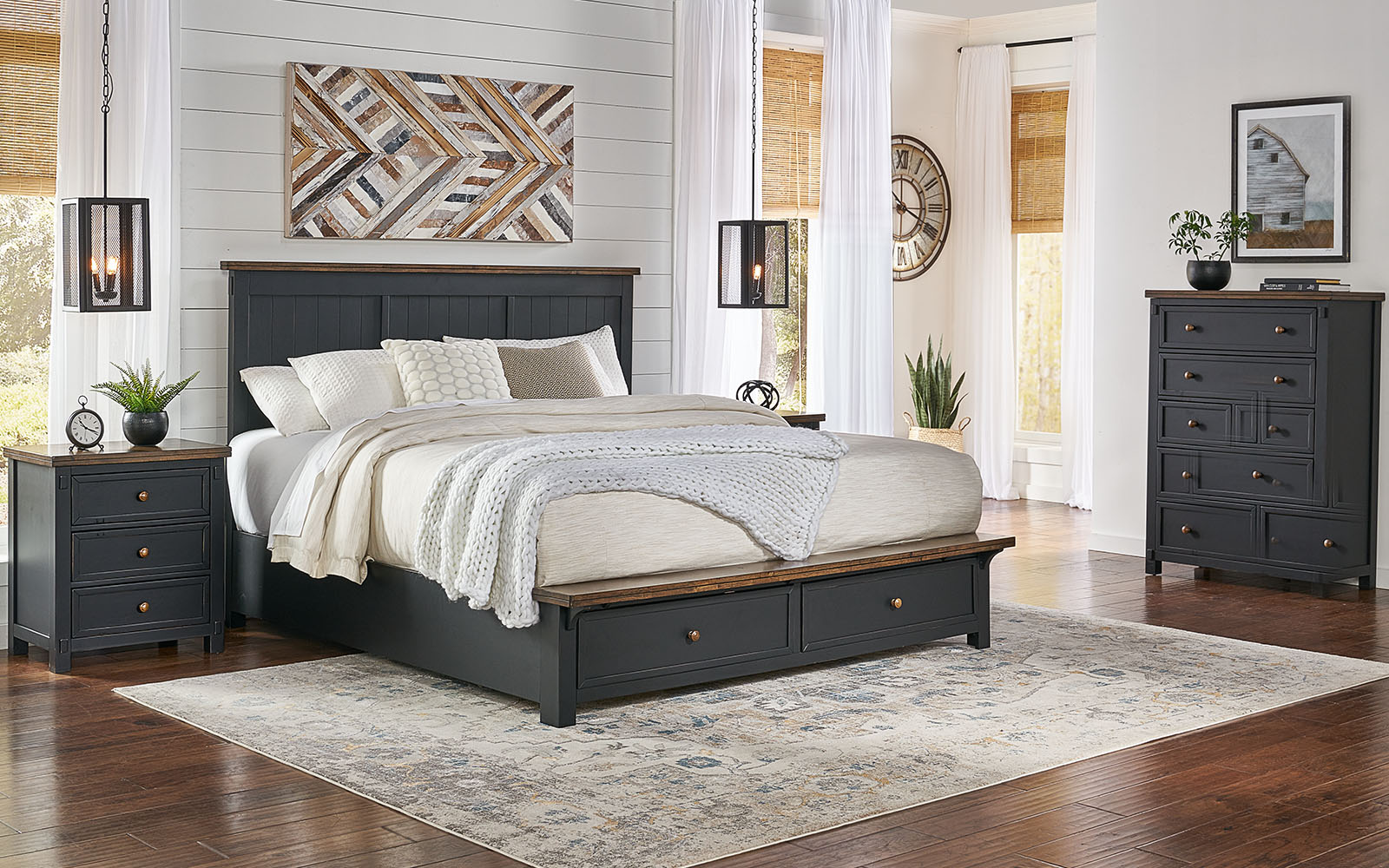 A-America STOBL5131 Stormy Ridge King Storage Bed A-America STOBL5131 Stormy Ridge King Storage Bed