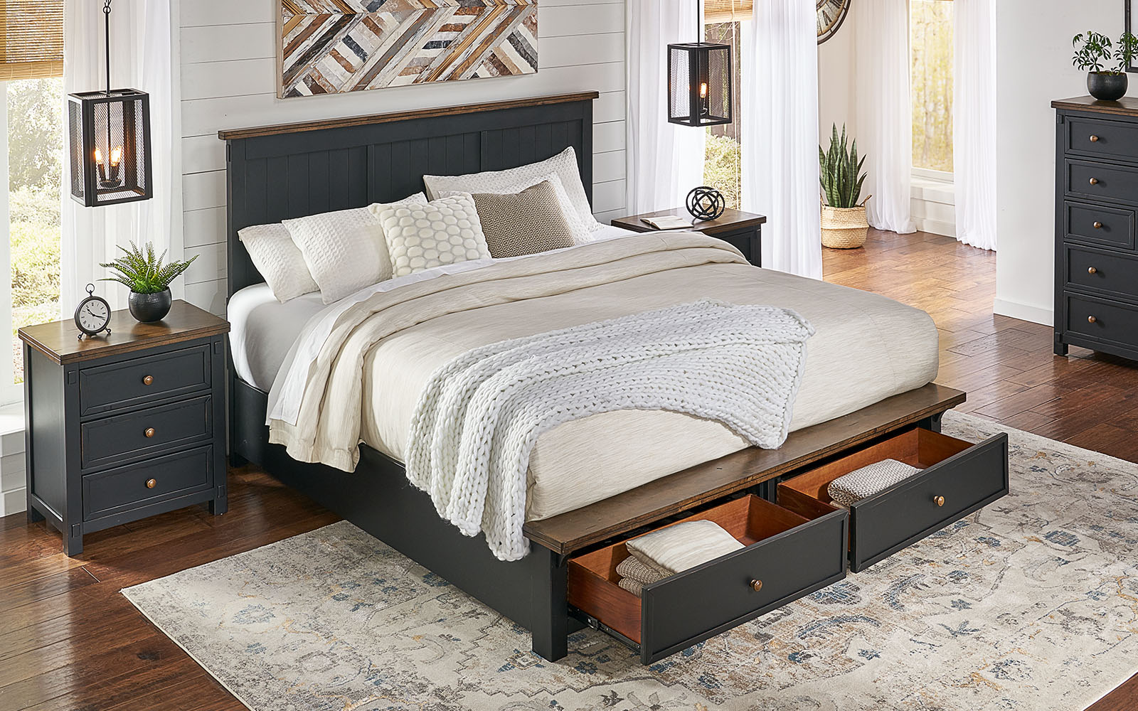 A-America STOBL5231 Stormy Ridge Cal King Storage Bed A-America STOBL5231 Stormy Ridge Cal King Storage Bed
